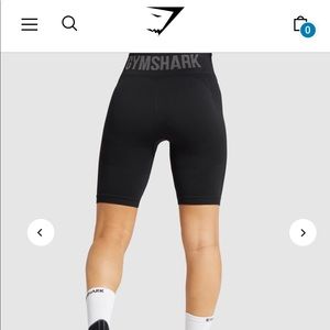 Gymshark Flex Cycling Shorts - S Black/Charcoal
